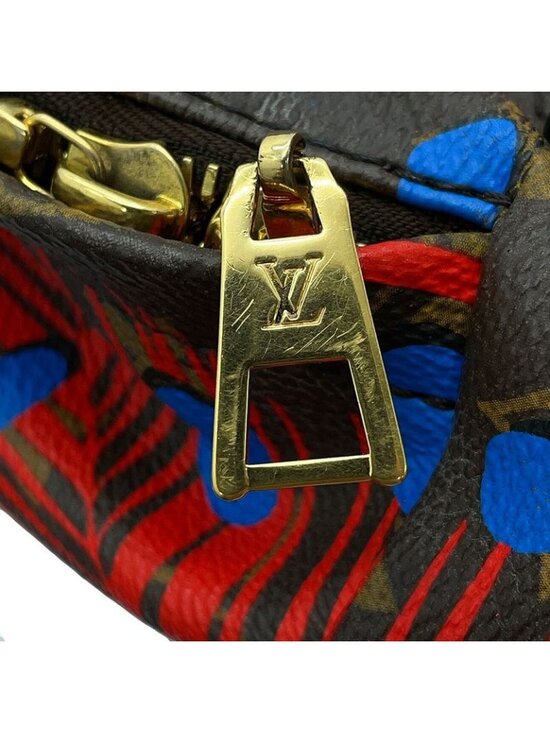 Louis Vuitton Backpack Monogram Jungle Dot Palm Spring PM Noir Black Red Blue main image 4